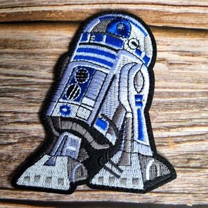R2-D2 Star Wars Driod 80's 90'S Embroidered Iron On Patch.